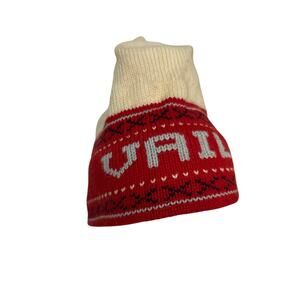 Vintage Vail Colorado Beanie Cap Souvenir Ski Country Imports Wool Sweater